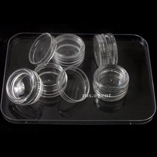 Beauty 12 Empty Pots Case Bottle In Container Make Up Box Nail Art Glitter Dust Powder Case