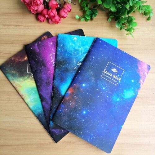 Beautiful Romatic Starry sky series Page /Travel /n04/Diary papelaria escolar GT004 Kraft Notebook Diary