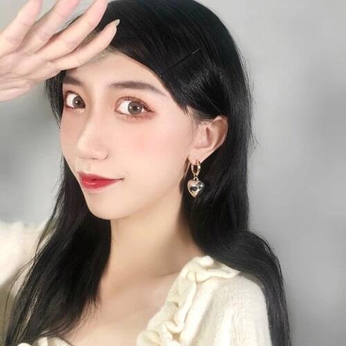 Heart-shaped exaggerated pearl Earrings womens fashion metallic gold round earrings Metallic Drop Jewelry Designer Wholesale