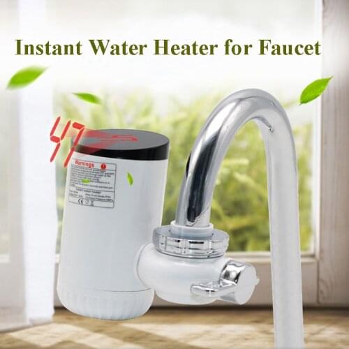 Kitchen Water Heater Tap Instant Hot Water Faucet Heater Cold Heating Faucet Tankless Instantaneous Water Heater Faucet Head