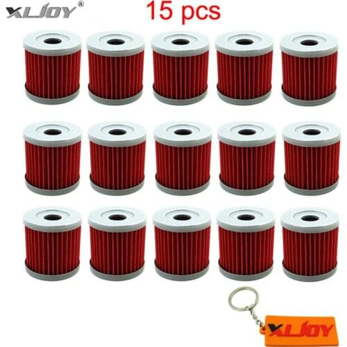 15x Oil Filter For SUZUKI DRZ400 400E 400S 400SM LTZ 400 LTR 450 KAWASAKI KLX400SR ARCTIC CAT DVX400 ATV Dirt Bike Motor