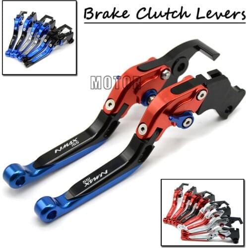 Motorcycle CNC Aluminum Foldable Brake Clutch Levers For YAMAHA NMAX155 2015 2016 2017 NMAX 155 Adjustable Folding Extendable