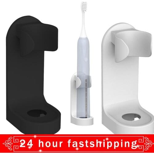Electric Toothbrush Holder Bathroom Organizer Wall Tooth Brush Holder Creative Traceless Stand Rack Plastic Space Saving Storage