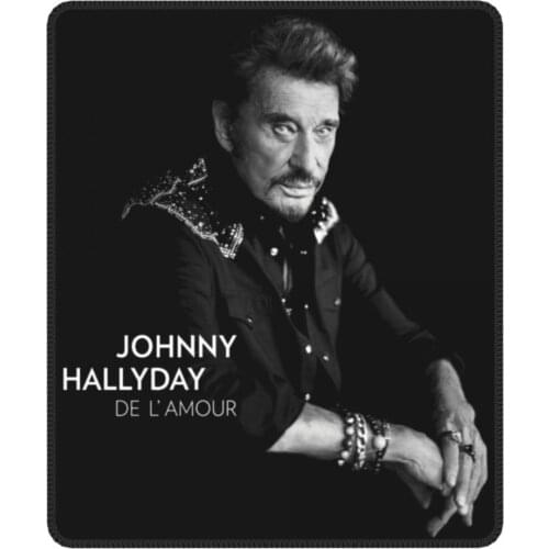 Johnny Hallyday Novelty Mouse Pad France Mucisian Waterproof Mat Pads Rubber PC Table Decoration Cover