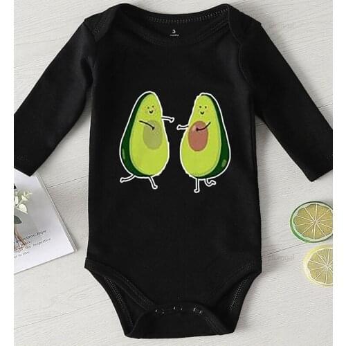 Infant Girl Clothes onesie Baby Costume One Piece Jumpsuit Cotton Outfits for Girls Toddler Winter Romper Avocado Print
