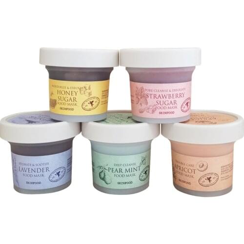 Original Skinfood Skin food Food wash mask Strawberry / honey / Lavender 120g New pack