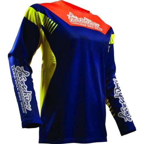 LairschDan Men Offroad DH Motorcycle Downhill Jerseys Long Sleeve Enduro Mountain Bike MTB Shirts Camiseta Enduro Mangas Largas