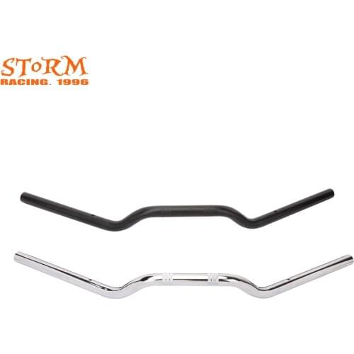 Motorcycle 25mm*680mm Black Chrome Retro Drag Handle Handlebar Bar Steering Wheel For Harley Honda Yamaha Sportster FLHR FLTR