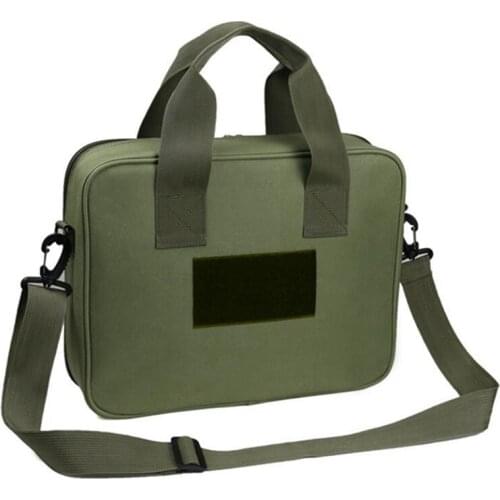 Tactical Pistol Shoulder Bag Hunting Portable Airsoft Holster Pack with Magazine Pouch for Glock 17 1911 M9 SIG P226