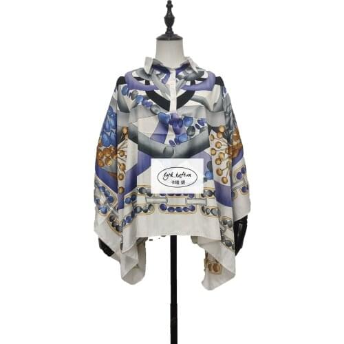 Thailand Bohemian Collar Batwing Sleeve Blouse for Women African Printed Silk Summer Abaya Muslim Blouse for Lady