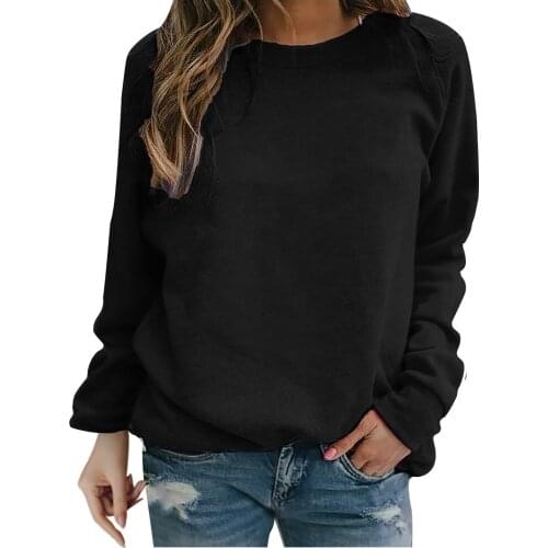 Plus Size Blouse Women Harajuku Tops And Blouses Womens Casual O-neck Solid Long Sleeve Top Pullover Blouse Vetement Femme 2021