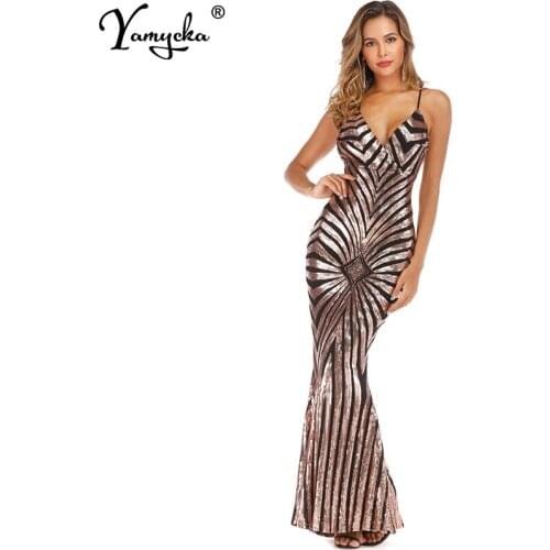 Sexy Sequins summer Party dress women Black Gold maxi Bandage club bodycon dress elegant vintage Long dresses clothes vestidos