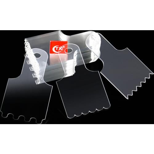 15/20pcs Cake Scraper Cream Smoother Pastry Icing Combs Baking Tools Fondant Spatulas Food Grade Plastic Cake Decorating Comb