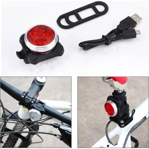Bicycle Accessories Smart Bicycle Rear Light Headlight Front Light Waterproof USB Charge Cycling Tail Taillight Bike LED Light