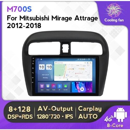 6G+128G Android 11 IPS Car Media Car Multimedia Player Car Audio For Mitsubishi Mirage Attrage 2012-2018 Multimedia Video Player