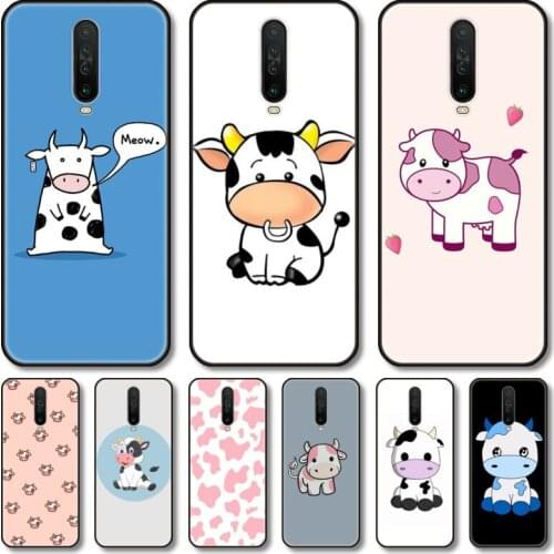 Little cows Phone Case For Redmi Note 10 9 9A K40 8 7 A S C T GO PRO 5G Black Cover TPU