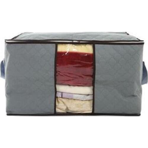 Color bamboo charcoal quilt storage bag Environmental protection Dust-proof moisture-proof finishing bag Visual storage box