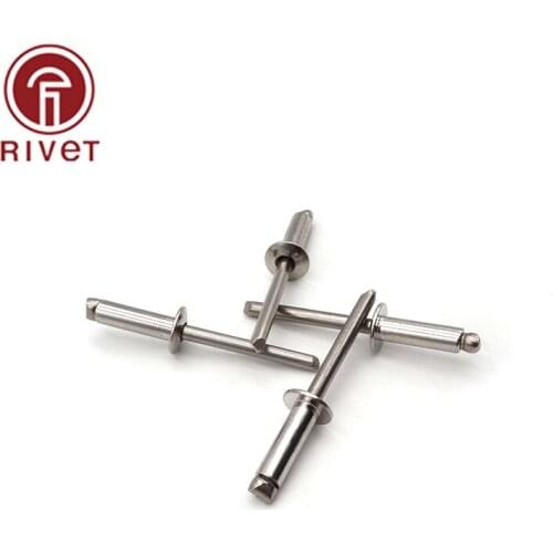 DIN IOS15983 50/100PCS M3.2 Stainless Steel And Steel Blind Rivet Round Head Open Type Csk Head Pop Rivet Multi Size