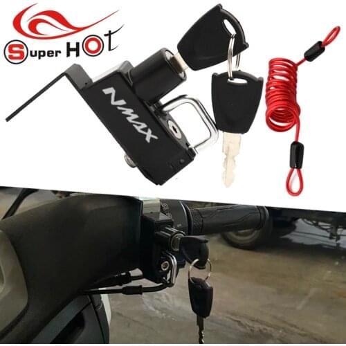 For YAMAHA NMAX155 NMAX 155 N-MAX155 N MAX 155 2015-2018 2019 2020 2021 Motorcycle Accessories Anti-theft Helmet Lock Security