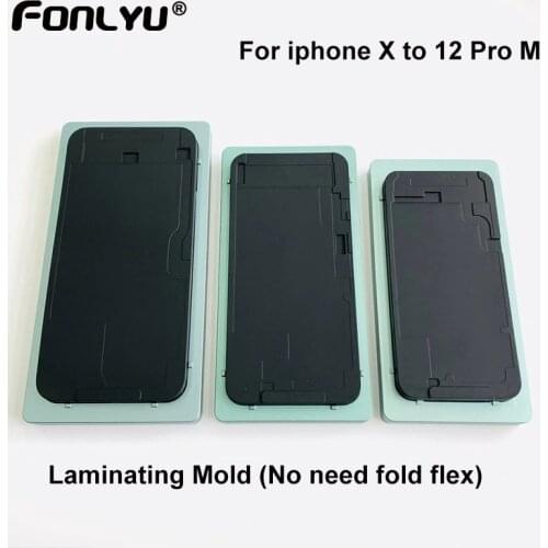 Vacuum Laminating Mould Mold Unbent Flex Cable For iPhone 12 11 Pro Max X XS Max LCD Screen Glass OCA Laminate Refurbish Repair