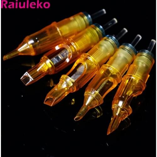 10pcs Disposable Semi-Permanent Makeup Tattoo Cartridge Needle M1 Tattoo Gun Supplies Eyebrow Lip Makeup Needles For Tattoo Pen
