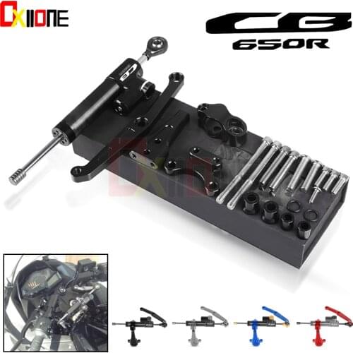 For Honda CB650R Motorcycle Aluminum Steer Damper Mounting Bracket Kit CB 650R CB 650 R 2018 2019 2020 2021 Accessories