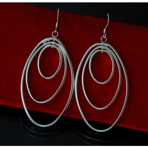 Wholesale fashion jewelry ,M925 Silver color earrings . Nice Jewelry. good quality FE0074
