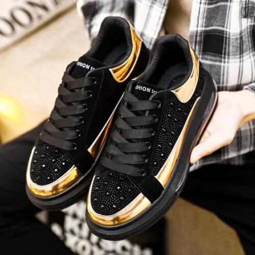 European Station Mens Shoes 2021 New Hair Stylist British Trend Nightclub Banquet Sequins Fashion Catwalk Heightened Shoes