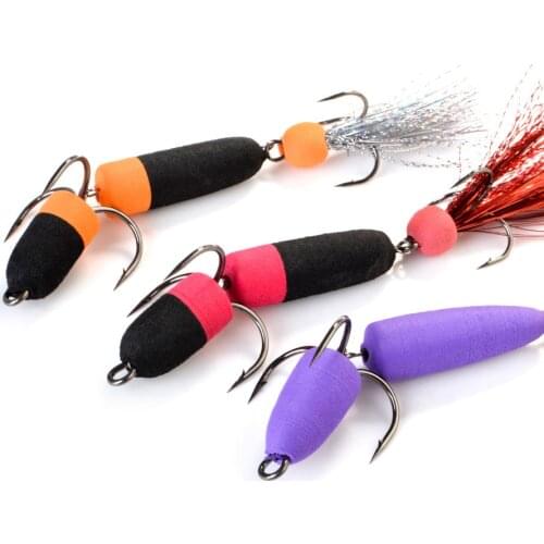 1 PC Mandula Hot Sale Fishing Soft Lures 3 Hooks Foam 18 Colors Bait Swimbait Wobbler Bass Pike Insect Artificial Pesca