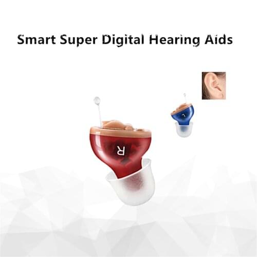 Newest Hearing Aids Audifonos for Deafness/Elderly Adjustable Micro Wireless Mini Size Invisible Hearing Aid Ear Sound Amplifier