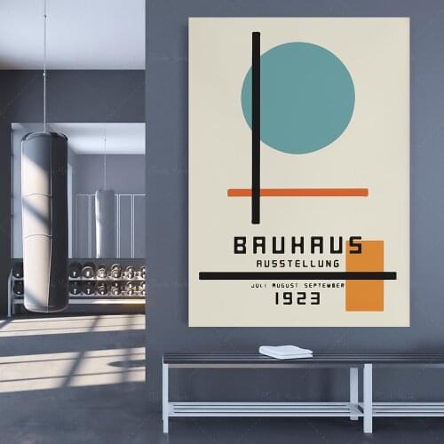 Bauhaus Print - Museum Poster - Exhibition Poster Printable Wall Art - Minimalist Wall Art | Mid Century Poster | Bauhaus Poste