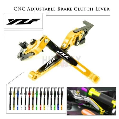 CNC Brake Handle Bar Lever Extendable Folding Adjustable Brake Clutch Levers Set For YAMAHA YZF-R6 YZF R6 YZF600 2017-2019