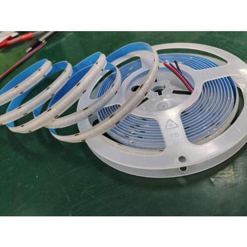 5m DC12V 24V FCOB RGB LED Light Strip 768 LEDS/M 15w/m Flexible Soft COB Colorful Tape Home Room TV Atmosphere Background Strip