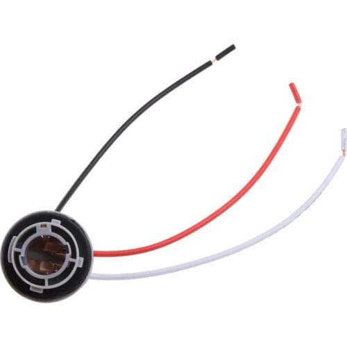 1pc 1157 Bulb Socket BAY15D Lamp Holder P21/5W Adapter Base Connector For Brake light Plastic Car Accessories