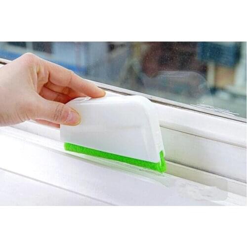 1PC Window Groove Cleaning Brush Nook Cranny Window Cleaner Bathroom Kitchen Floor Gap Household cleaning tool device XB 143