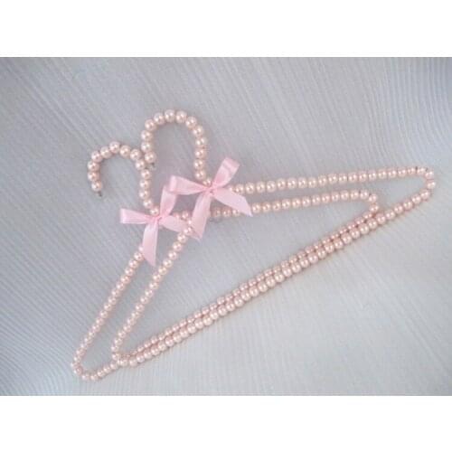10pcs/lot 40cm Adult Plastic Hanger Pearl Hangers For Clothes Pegs Princess Clothespins Wedding Dress Hanger