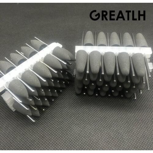 100pcs Diamond polishing Burs SILICONE Rubber polishers 2.35mm