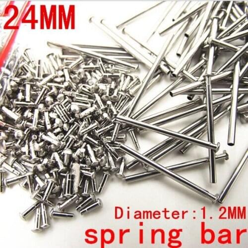 1000PCS / lot watch repair tools & kits 24MM spring bar watch repair parts Stainless steel diameter 1.2mm -SP012