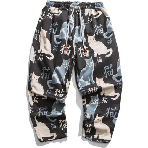 2021 Streetwear Men Harem Pants Printed Casual Pants Mens Chinese Style Summer Oversize Jogging Pants Woman Fashion 5XL