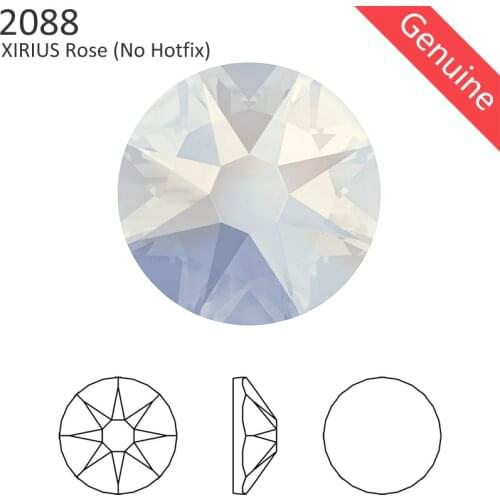 24 Pcs) Original Crystals from Swarovski 2088 XIRIUS Opal Colors flat back rhinestone no hotfix strass for nail art jewelry