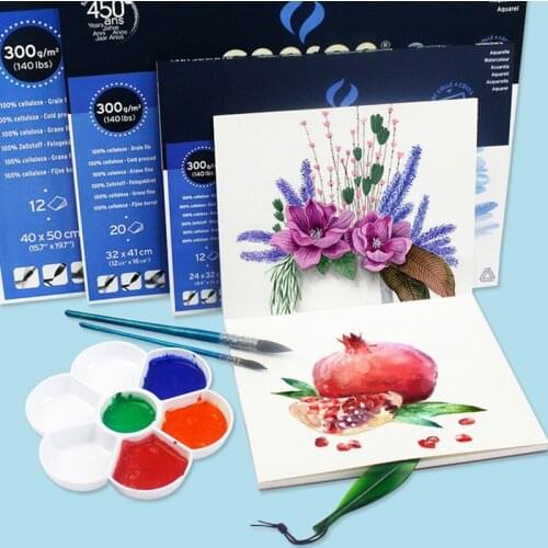 CANSON Professional Montval Aquarelle Watercolor Book/Pad/Paper 185/300g/m² Hand Painted Paint Watercolour Book Pad Art Supplies