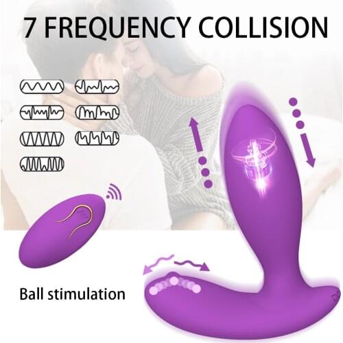 Anal Plug Vibrators For Men Prostate Massager Masturbators Women Vagina Stimulator Dildos Remote Control Pulse Ball Butt SexToys