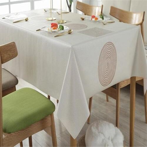 Free Shipping hot sale PVC Tablecloth Tea Cup Mat Cover Runner Water Oil Scalding Proof Dining Rectangle High Quality Kitchen