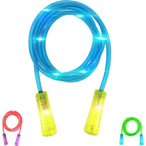 2.5M Kids Toys Fitness Bodybuilding Exercise Colorful Changing LED Flashing Light Up Glow Skipping Jump Rope skipping jump rope