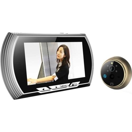 4.3 Inch HD Smart Door Peephole Viewer Video Record Door Viewers Camera IR Night Vision PIR Motion Sensor No Disturb Doorbell