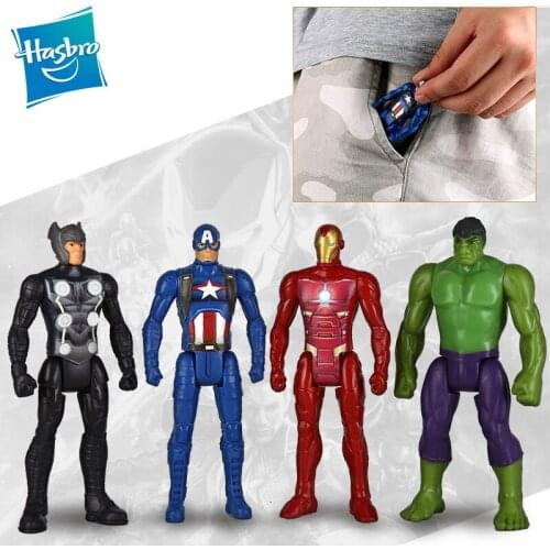 9.5cm Hasbro Marvel Legend Series Thor Hulk Captain America Iron Man Action Figure PVC Model Toy Decoration Doll Gift