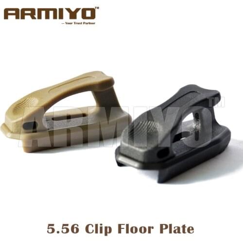 Armiyo Tactical Polymer Clip Floor Plate 5.56 for Airsoft Magazine Hunting Shooting Accessories Black Dark Earth