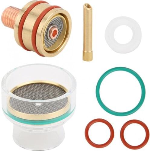 Gas Lens Cup O Ring Kits TIG Welding Torch Tungsten Electrode Accessories Sets WP-17/18/26 Argon Arc Burners Tools