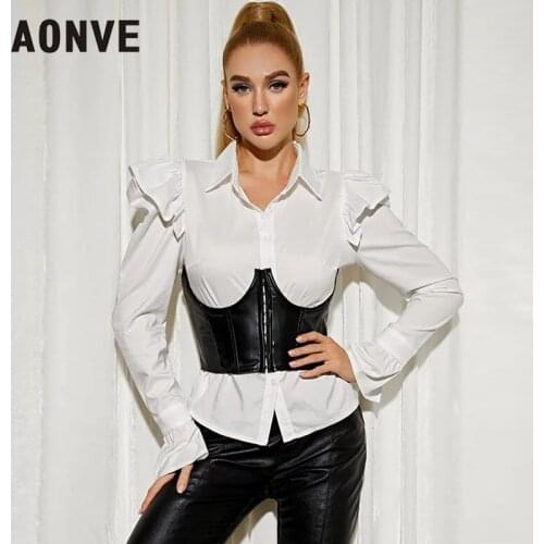 PU Leather Short Women Sexy Corset Top Gothic Clothing Underbust Bustier Black Waist Belts Female Street Waist Shaper 2021