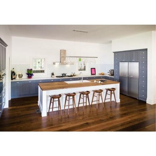 2017 hot sales new design classic custom made solid wood kitchen cabinets shaker panel wooden kitchens with island SKC1612032